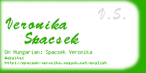 veronika spacsek business card